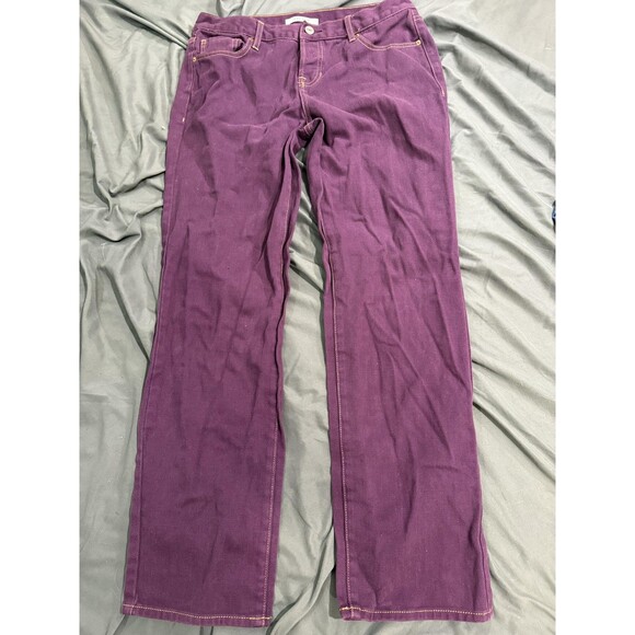 PacSun Denim - PacSun Womens 28 Purple Straight‎ Low Rise Denim 5 Pocket Casual Regular Fit